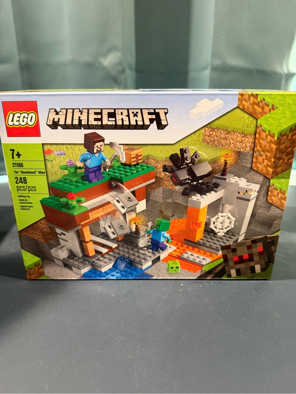 LEGO Minecraft Abandoned Mine Playset - Green, Gray, Orange, Blue